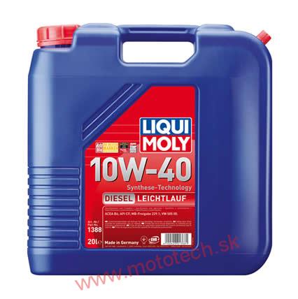 LIQUI MOLY - DIESEL LEICHTLAUF 10W-40, 20 Litrov